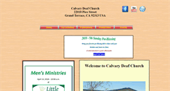 Desktop Screenshot of calvarydeafchurch.org
